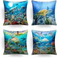 Throw Pillow Covers,18x18 Set 4