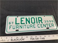 1967 Lenoir tag