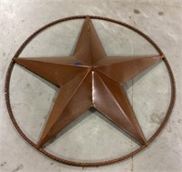 Metal round barn star-33in