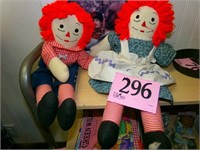 RAGGEDY ANN AND ANDY DOLLS