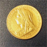 22K  8G 1897 Coin