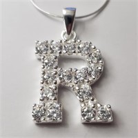 $180 Silver CZ Necklace