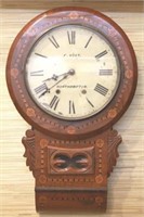 F. Vogt Northhampton Victorian Marquetry Clock