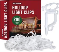 (N) All-Purpose Holiday Light Clips [Set of 200] C