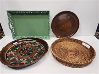 4 Home Decor Serving Trays