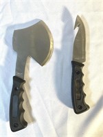 Rite Edge knife and throwing axe 10" & 9"