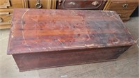 Antique wood cedar chest 48x21x16