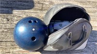 Vintage ladies bowling ball, shoes & bag