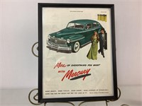 1948 MERCURY ADVERT. IN FRAME