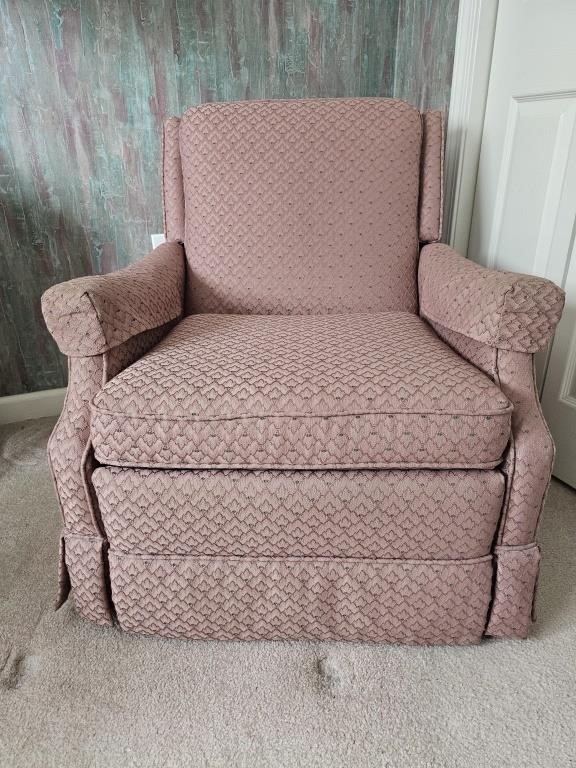 Mauve Recliner By Barcalounger Company