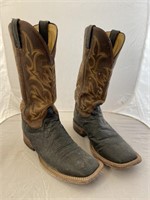 Pair Justin Western Boots sz 8D