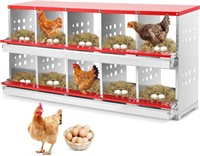 Chicken Nesting Box  10 Compartment for Hens