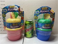 NIP - Bubbles Bucket - 3 Wands and 4 oz. Bubble