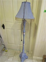 Lilac w/Pink Detail Floor Lamp-60"H