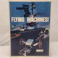 14" x 19" Navy "Flying Machines!" Poster