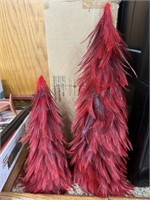Better Homes Red Feather Trees