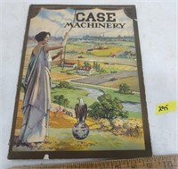 Case Machinery 1918 booklet, back page damage