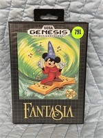 SEGA GENESIS FANTASIA GAME W/ ORIGINAL CASE &