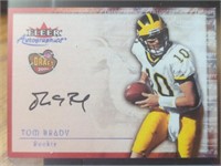 Fleer autographics 2000 draft Tom Brady rookie RP