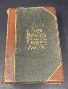 Antique 1884 Happy Homes and the Hearts that M