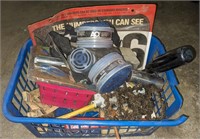 Assorted Hand Tools, Respirator Mask, Saw Chain