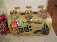 6pk White House Apple Annie Soda Juice Bottles