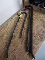 Variety of crowbars