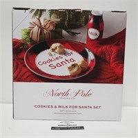 NIP North Pole Trading Co. Santa Plate/Cup Set
