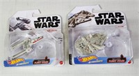 (2) Star Wars Hot Wheels - Y Wing Fighter and