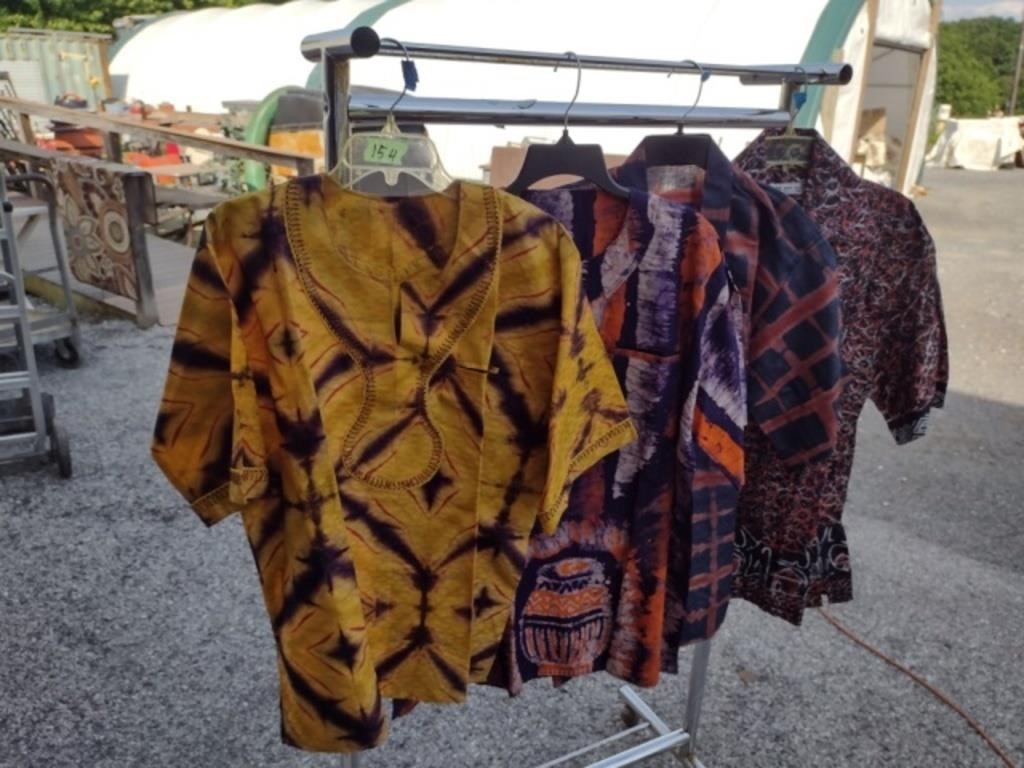 4 African Style Dashiki Shirts