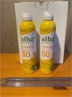 2 new Alba coconut sunscreen spray SPF 50