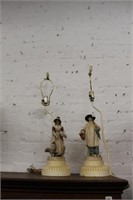 Vintage Porcelain Figural Lamps