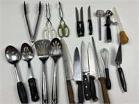 Large Lot Stainless steel cooking utensils