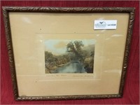 Framed hand colored Wallace Nutting Under the