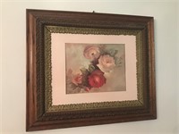 Rose Framed Artwork No Glass