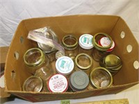 Box of Canning Jars etc