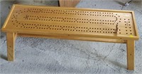Solid Oak Cribbage Board