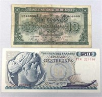 1943-64 Belgium & Greece Better World Notes