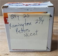 (25) Remington Peter's 20 Gauge Skeet Shotshells