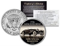 1963 Mercedes 540K Special Roadster JFK Coin