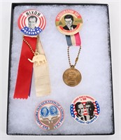 KENNEDY, NIXON, & OTHER POLITICAL BUTTONS