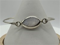 Sterling Silver Taxco MOP Clasp Bracelet