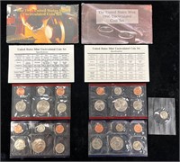 1995 & 1996 US Mint Uncirculated Coin Sets