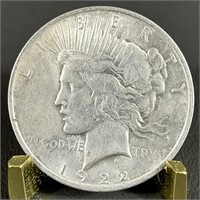 1922 Peace Silver (90%) Dollar