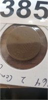 1865 2 CENT PIECE