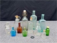 Lot: Apothecary Glass Bottles