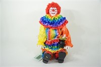 Ruffles The Clown Dynasty Doll with Flower Pot Hat