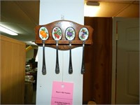 Vintage Avon Collectible Spoon & Rack