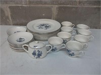 Royal Blue China Blue & White 32 Pc Lot