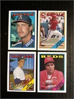 LOT OF (100) 1988 TOPPS MLB BASEBALL TRADING CARDS